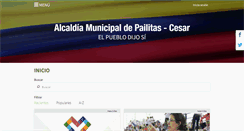 Desktop Screenshot of pailitas-cesar.gov.co